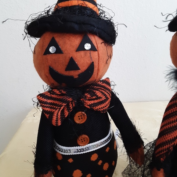 🛍️ Mr & Mrs Pumpkin Dolls Set 2 NEW - Picture 13 of 15